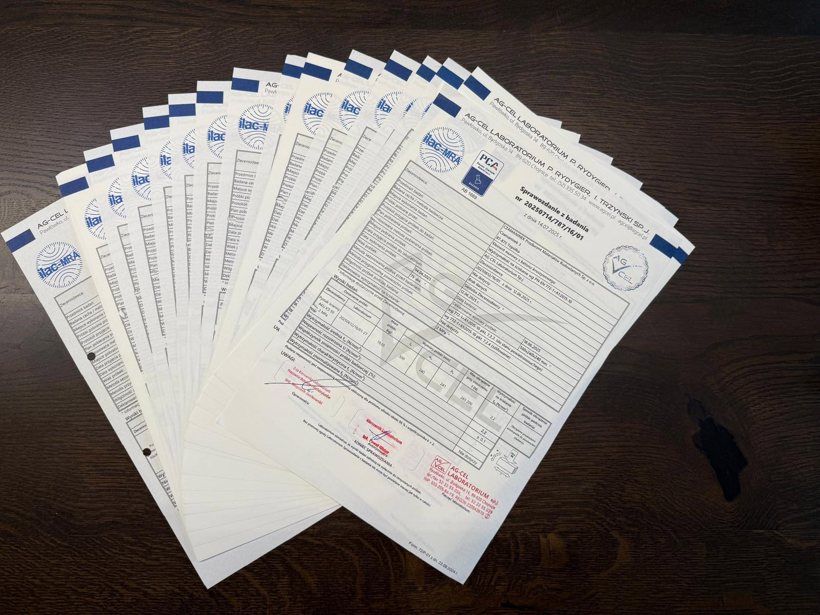 Sprawozdania z badań