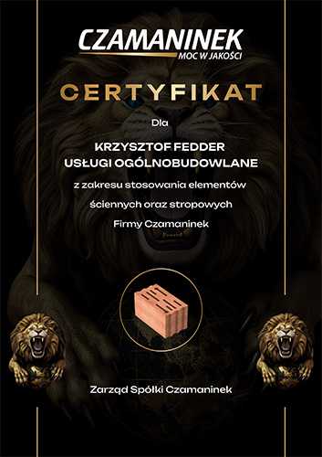 Usługi Ogólnobudowlane Krzysztof Fedder