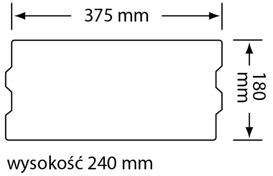 Wymiary Bloczek akustyczny 18
