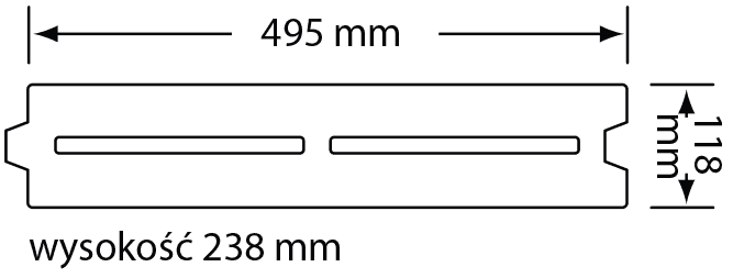Wymiary Bloczek Termo 12 (otworowany)