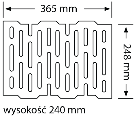 Wymiary Pustak Termo Czamaninek 36,5